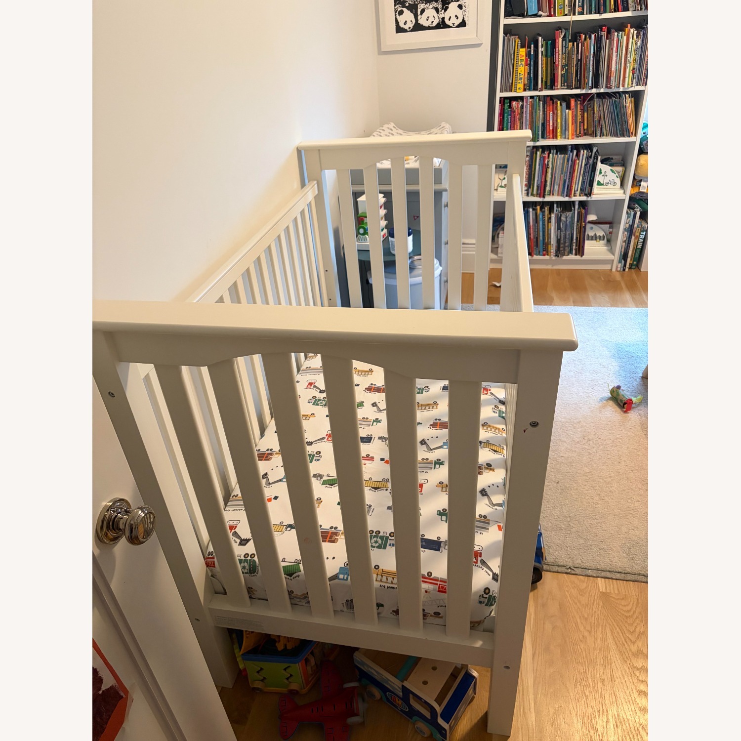 Pottery Barn Kids White Kendall Convertible Crib - image-3