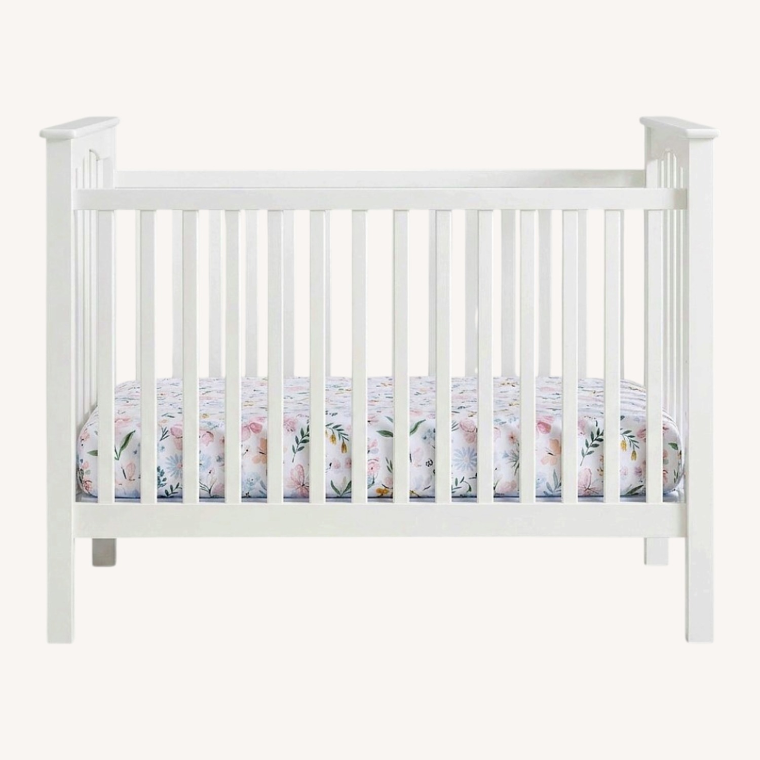 Pottery Barn Kids White Kendall Convertible Crib - image-1