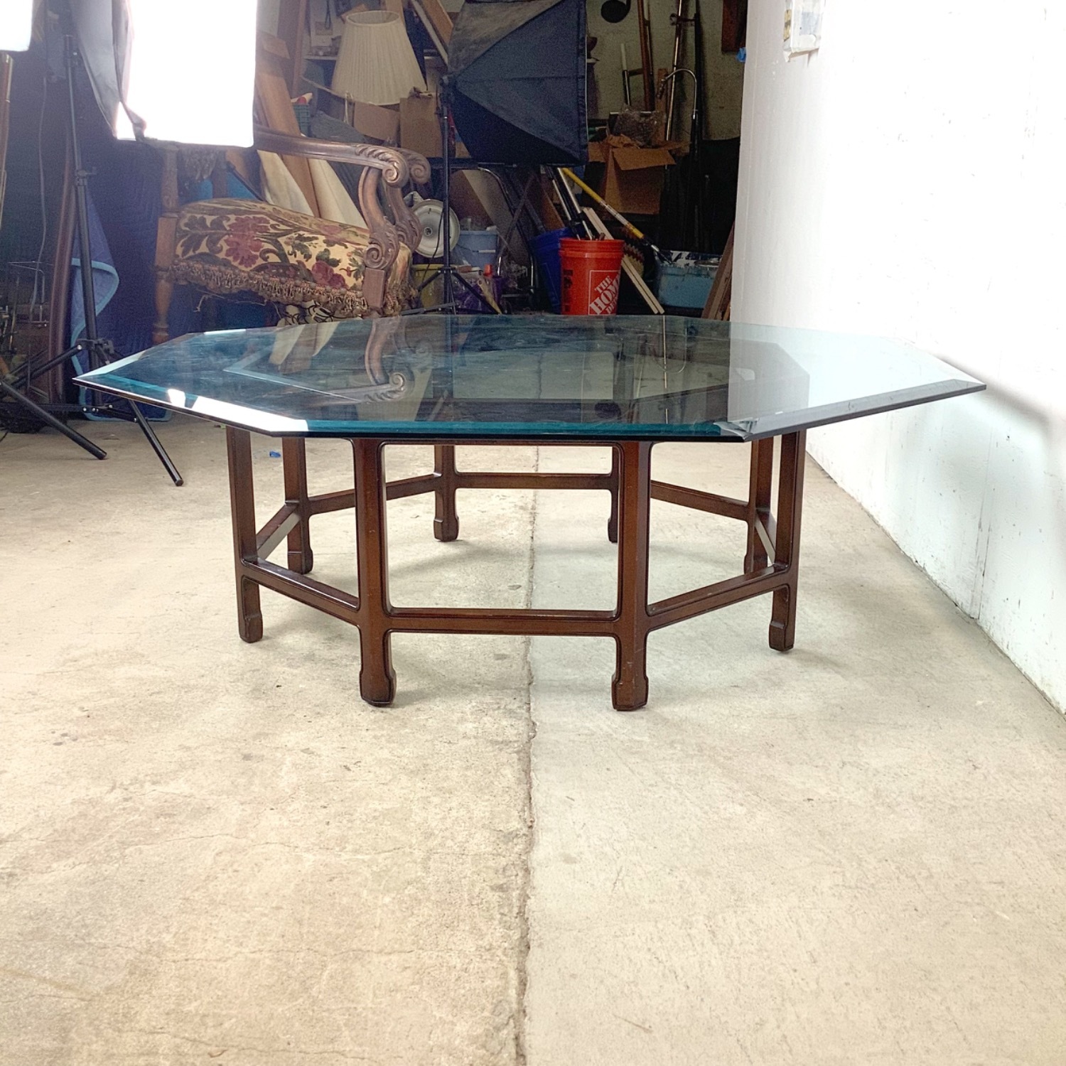 Vintage Ming Style Octagonal Coffee Table - image-24