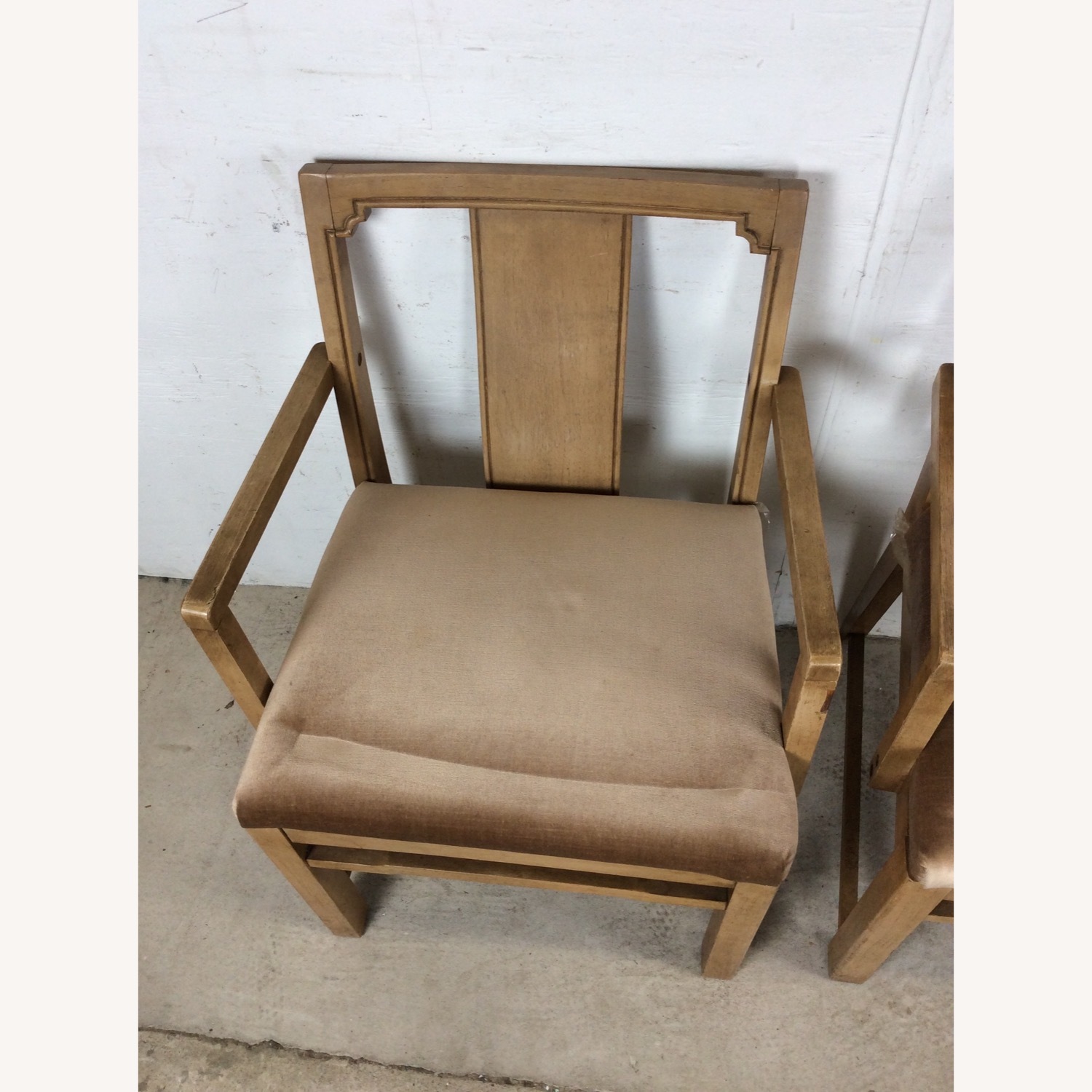 Set of 6 Mid Century Limed Walnut Dining Chairs - image-19