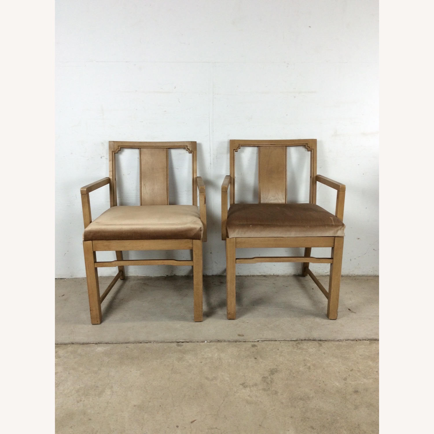 Set of 6 Mid Century Limed Walnut Dining Chairs - image-18