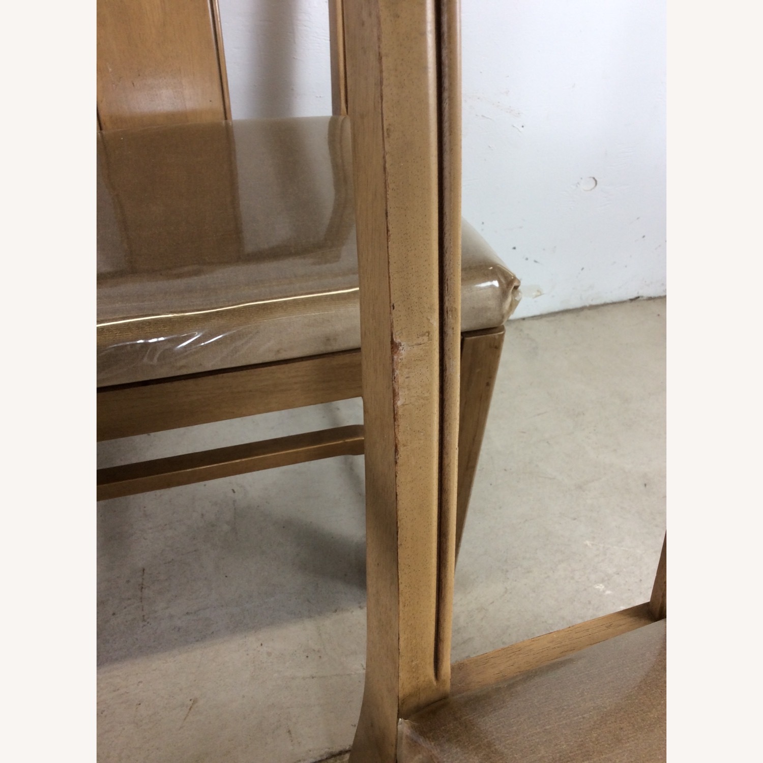 Set of 6 Mid Century Limed Walnut Dining Chairs - image-6