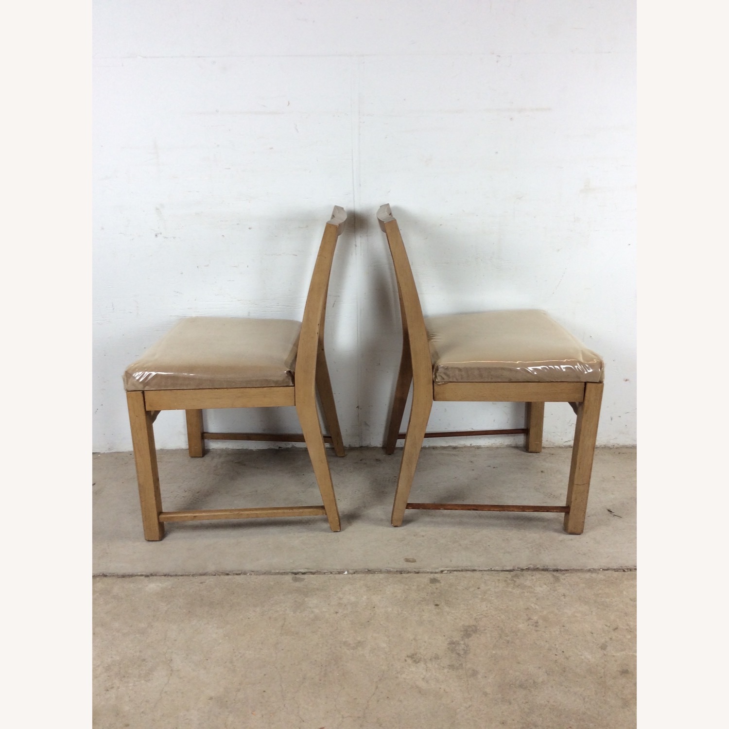 Set of 6 Mid Century Limed Walnut Dining Chairs - image-17