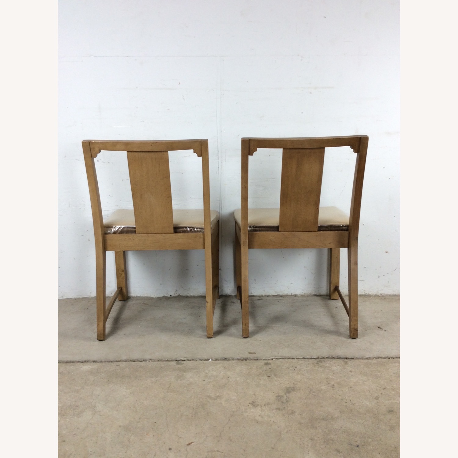 Set of 6 Mid Century Limed Walnut Dining Chairs - image-16