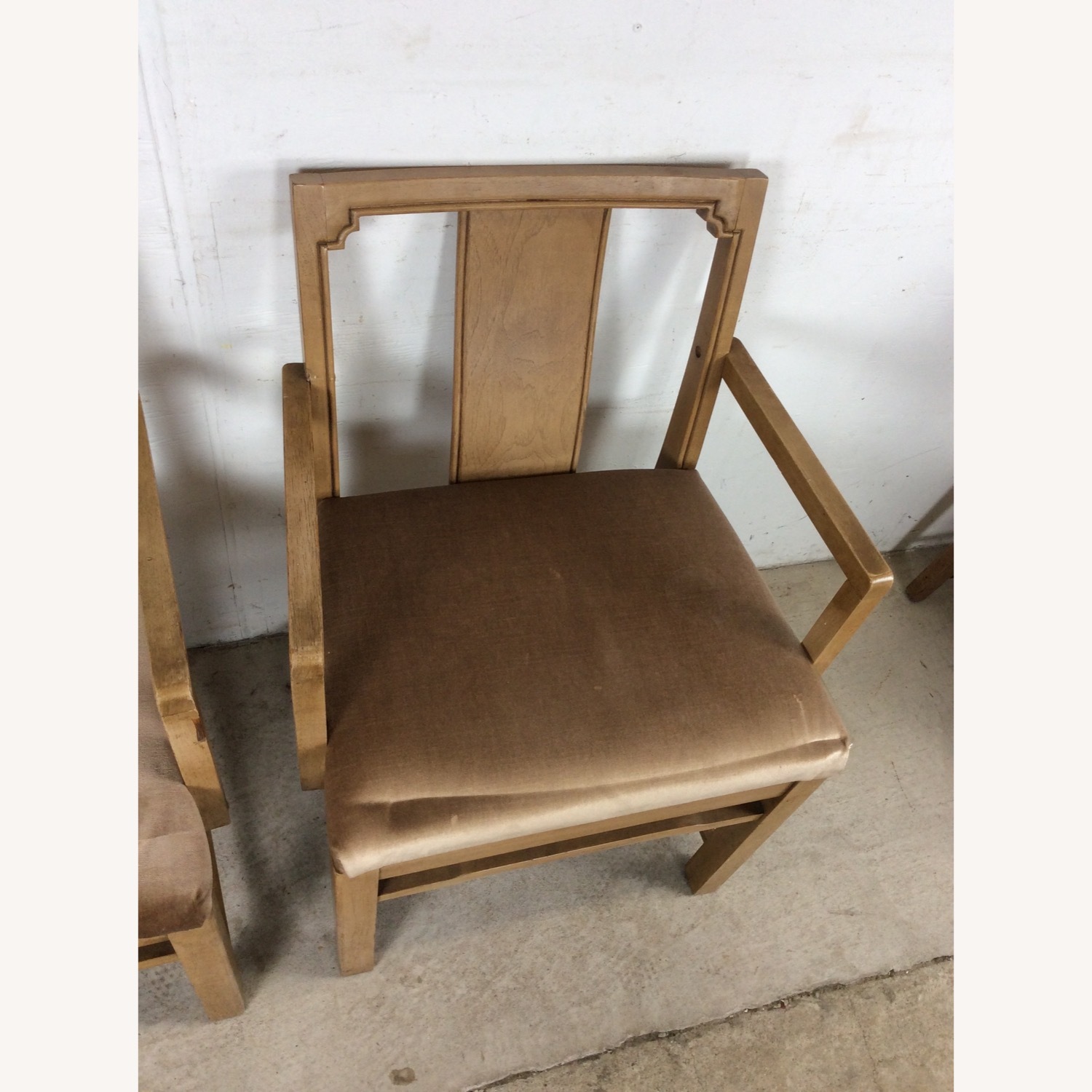 Set of 6 Mid Century Limed Walnut Dining Chairs - image-20