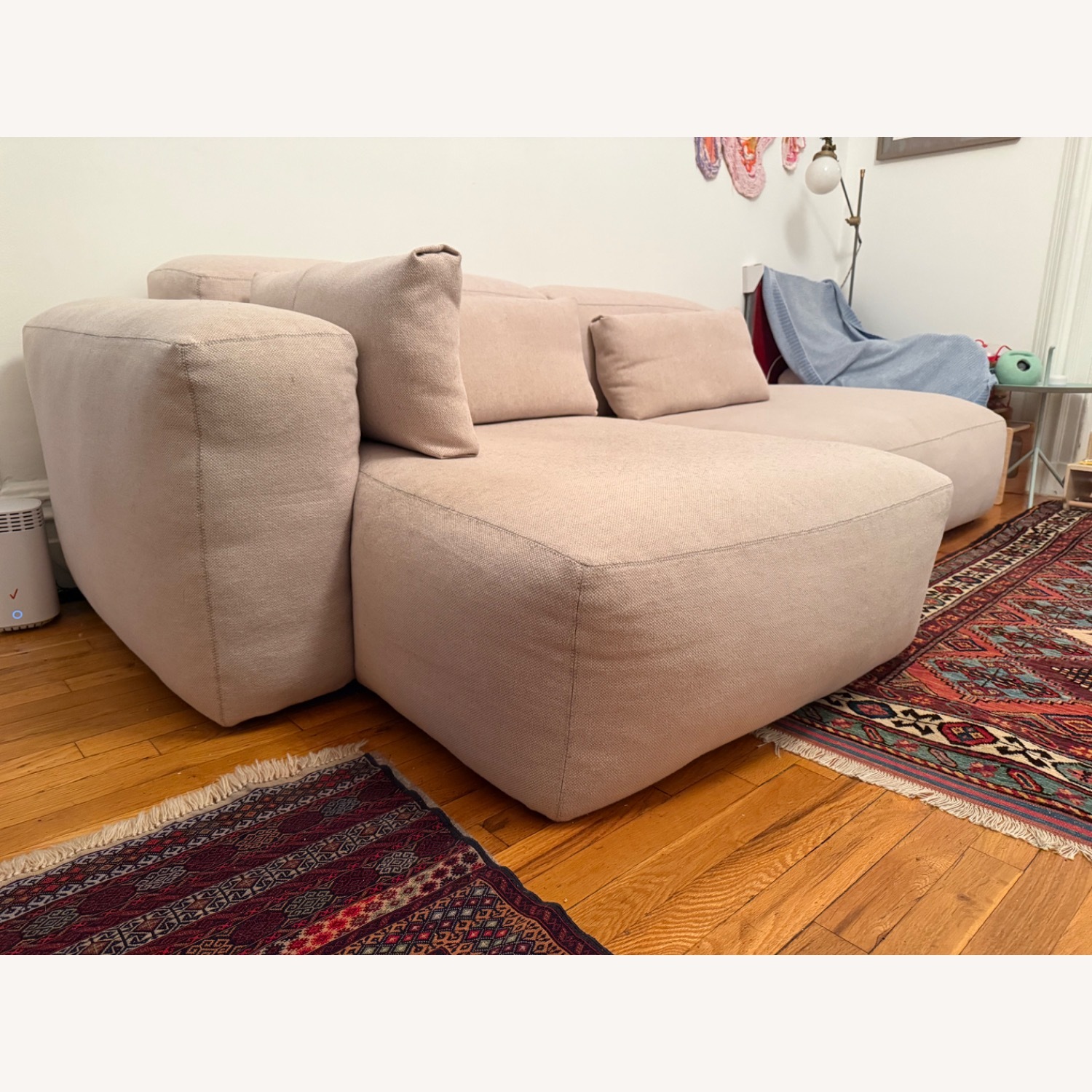 Hay Pink Fabric 2 Piece Sectional - image-3