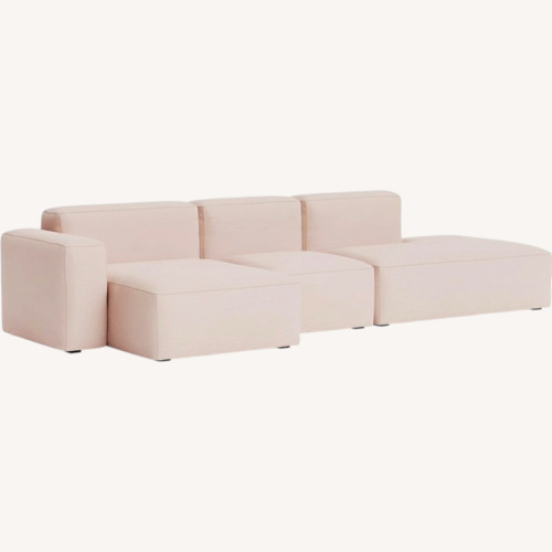 Used Hay Pink Fabric 2 Piece Sectional for sale on AptDeco