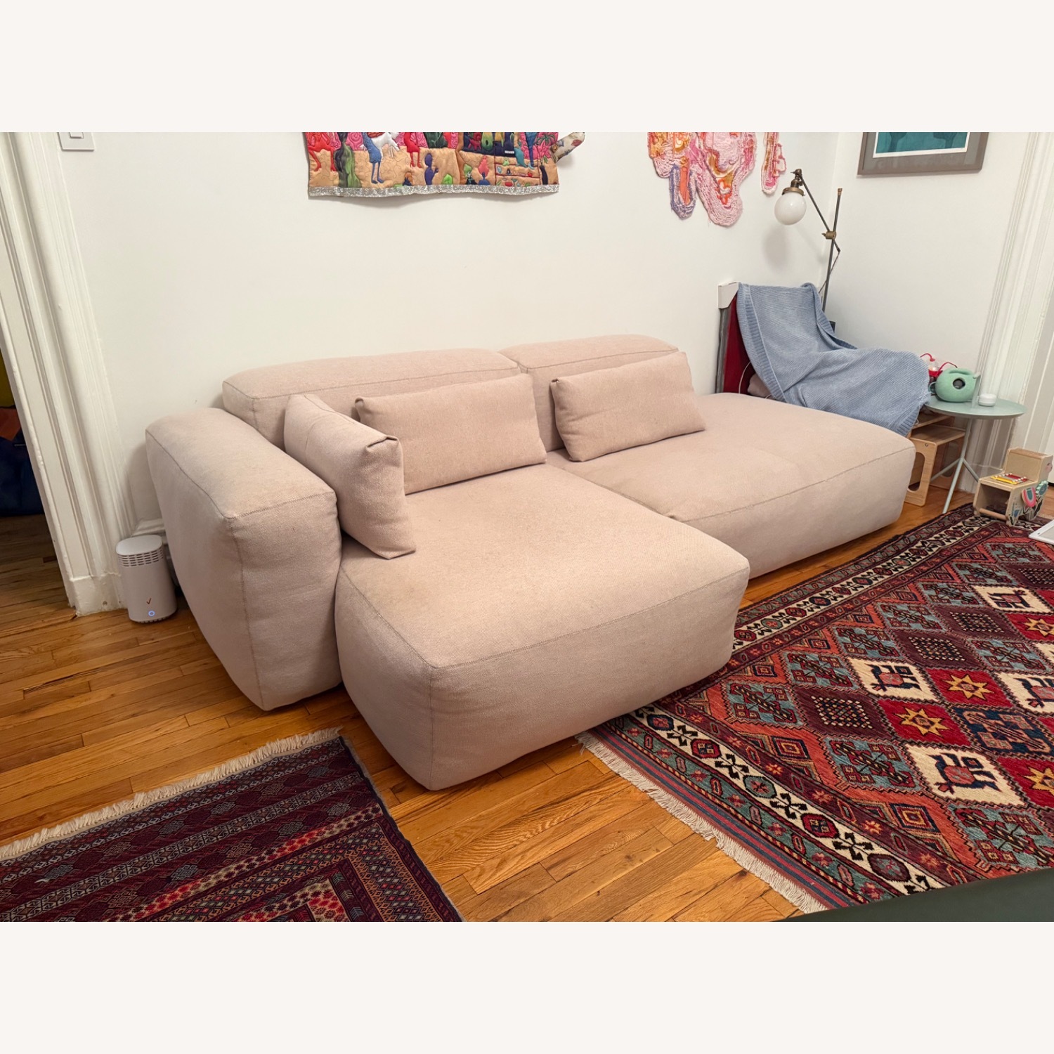 Hay Pink Fabric 2 Piece Sectional - image-8