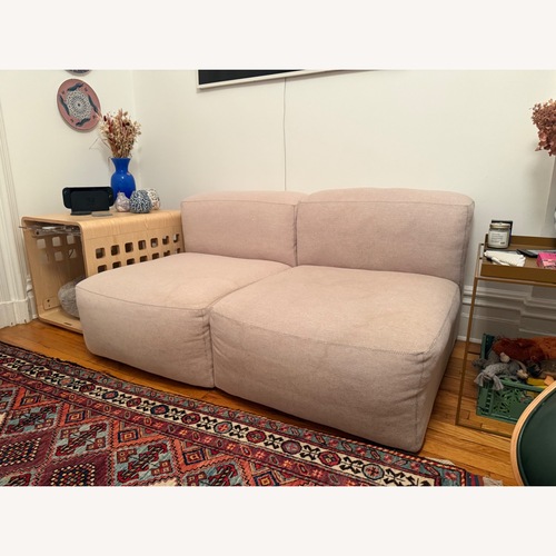 Used Hay Pink Fabric 2 Seater Sofa for sale on AptDeco