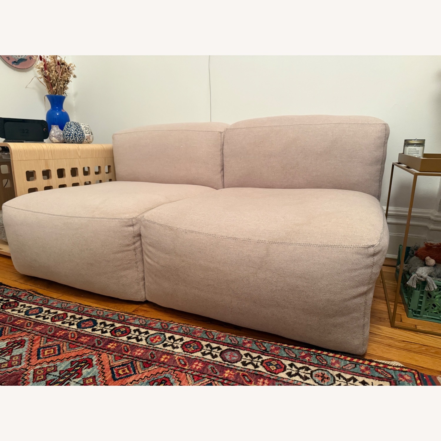 Hay Pink Fabric 2 Seater Sofa - image-5
