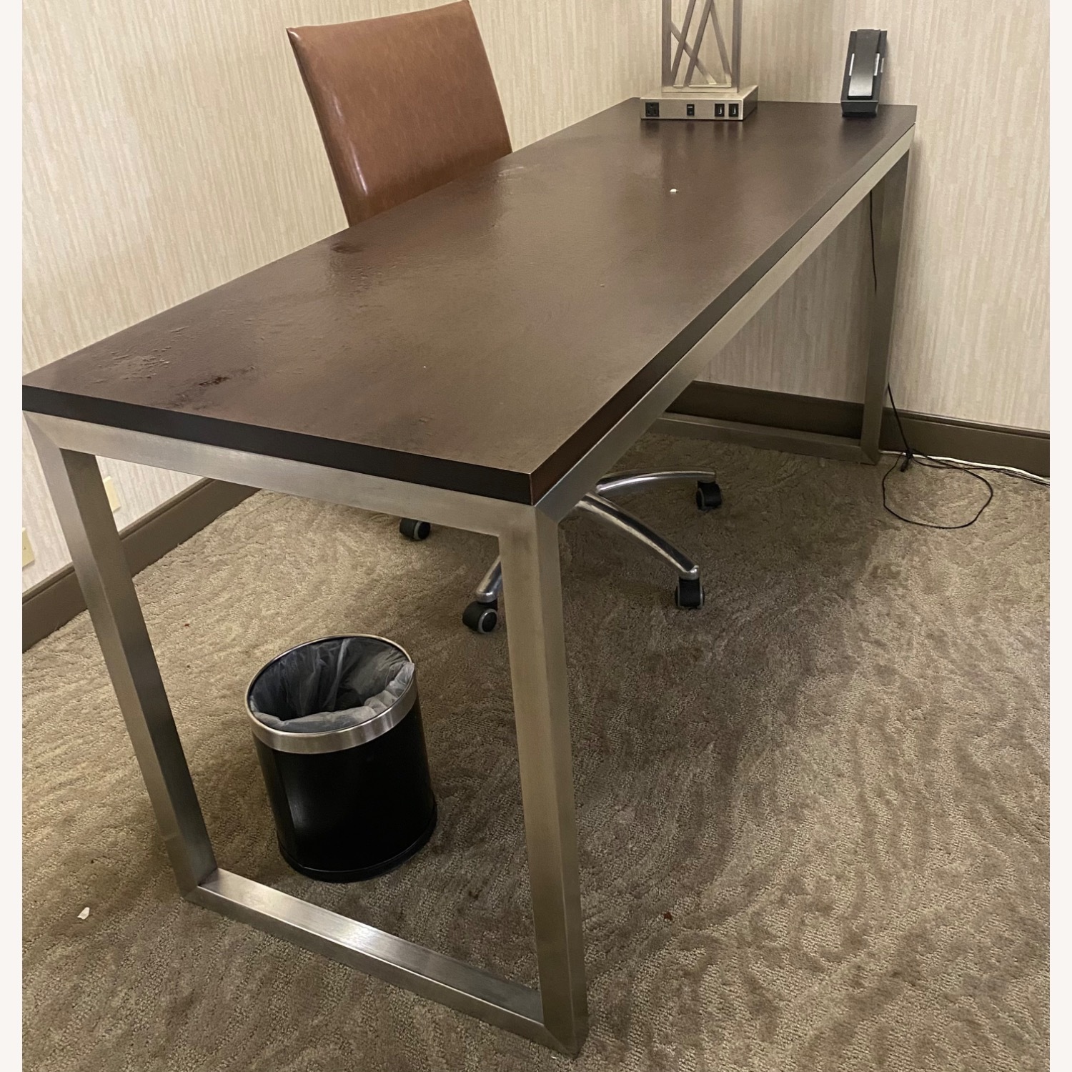 Telos Furniture Dark Espresso Wood Desk - image-1