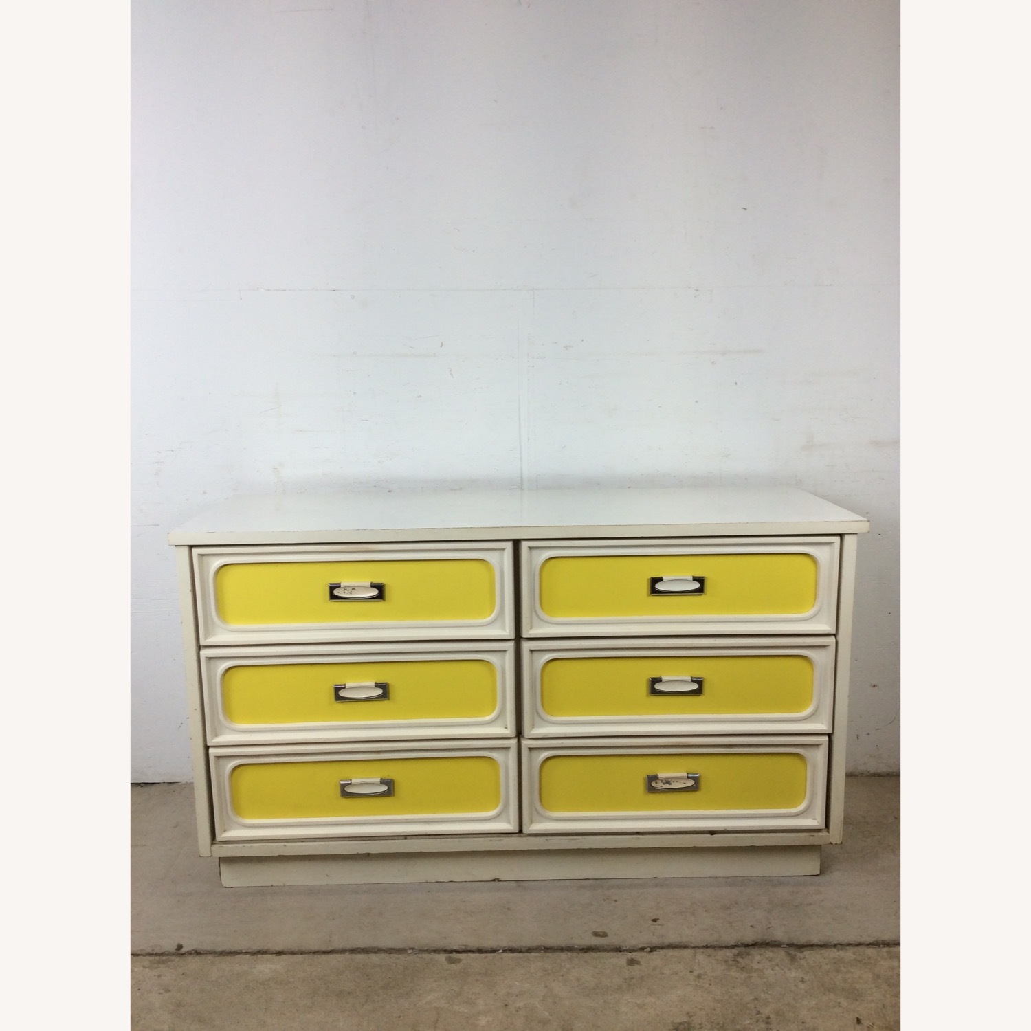 Space Age Style Lowboy Dresser with Mirror - image-1