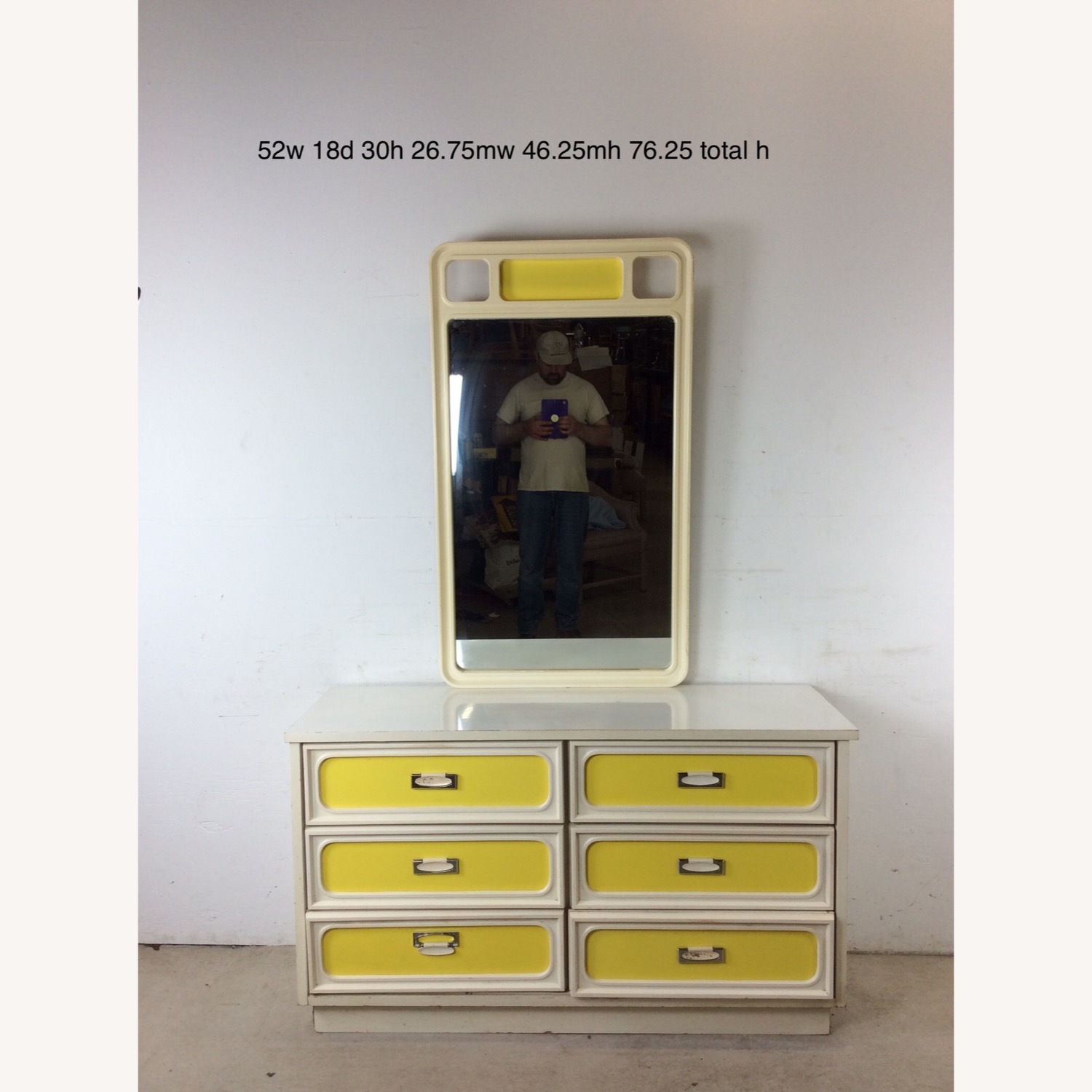 Space Age Style Lowboy Dresser with Mirror - image-27