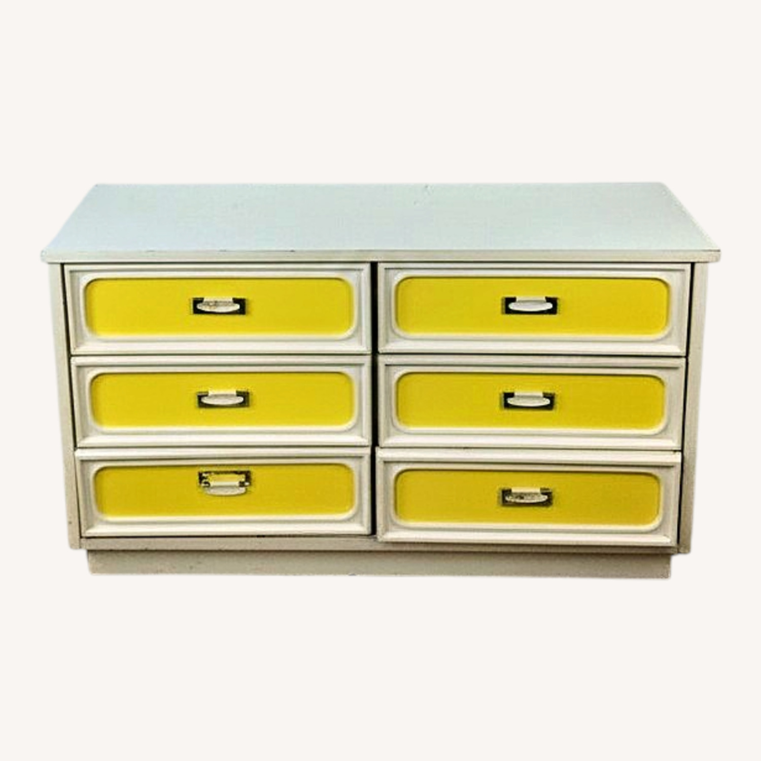 Space Age Style Lowboy Dresser with Mirror - image-0