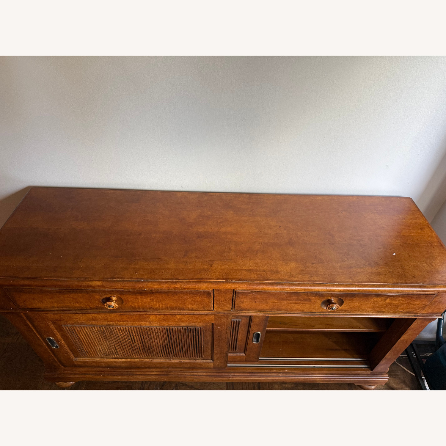 Ethan Allen Dark Brown Wood Sideboard - image-3