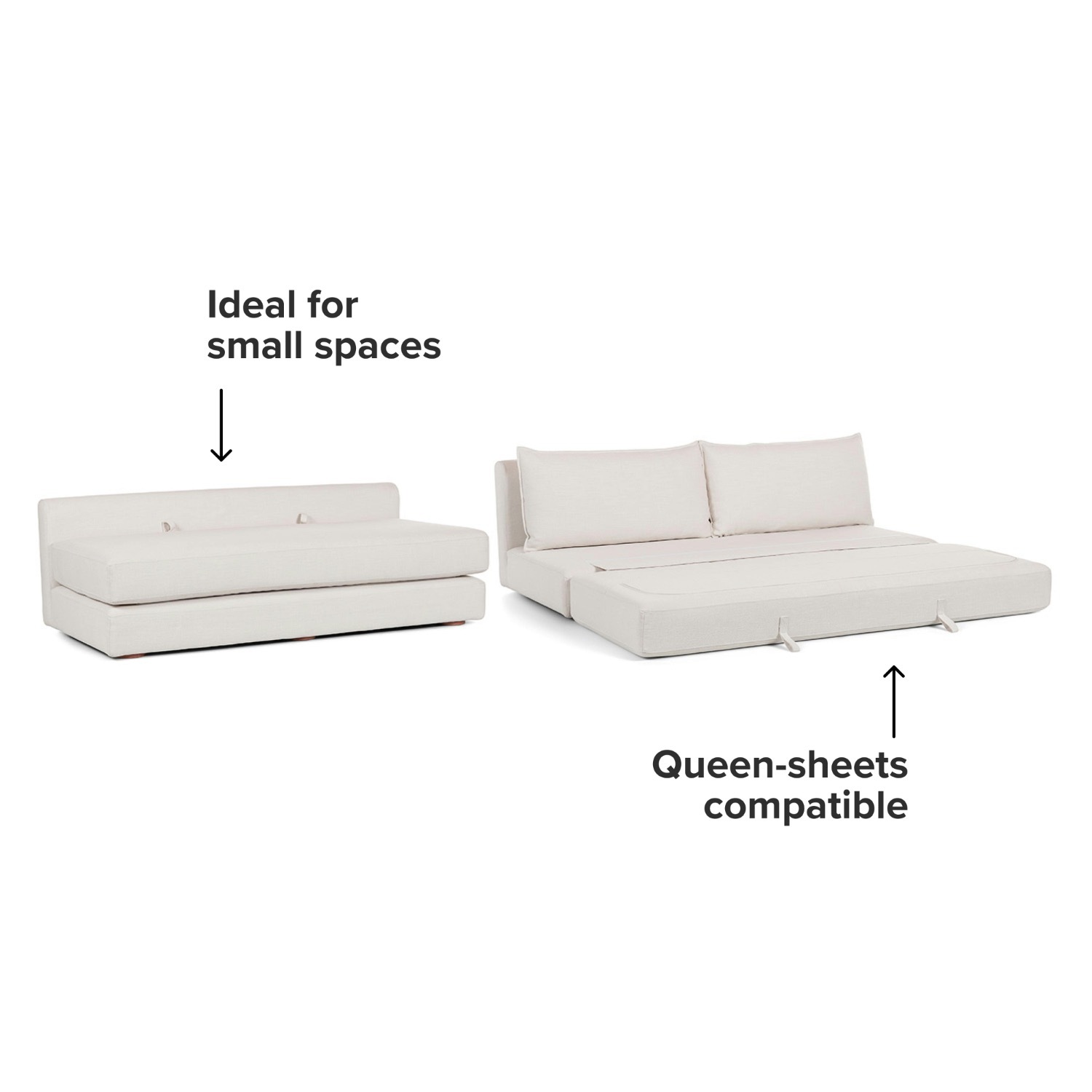 Article Braam Sofa Bed in Vintage White - image-3