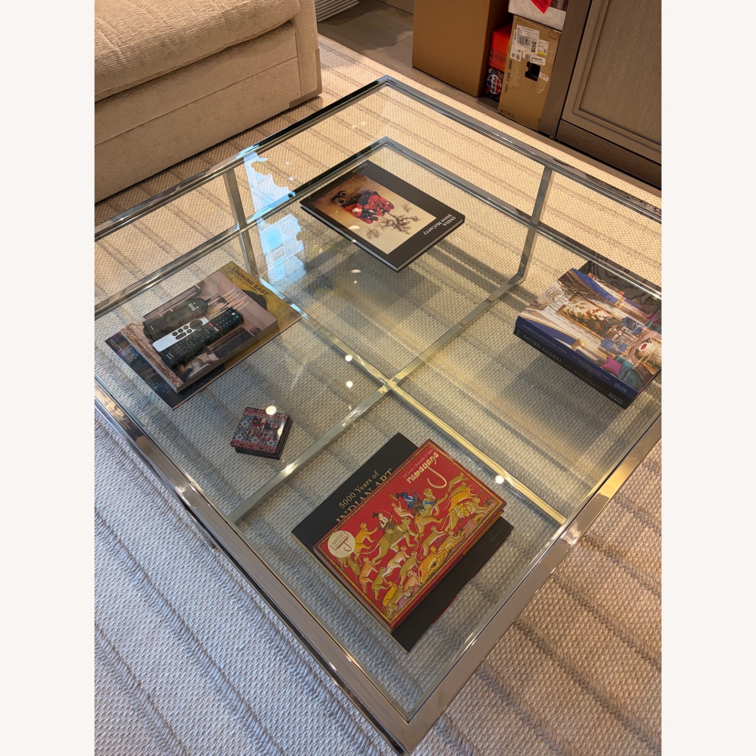 Century Furniture Glass Coffee Table - image-1