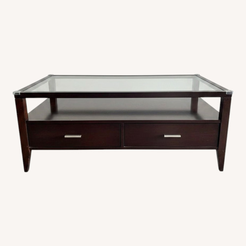 Used Vintage/Antique Finds Dark Brown Coffee Table for sale on AptDeco