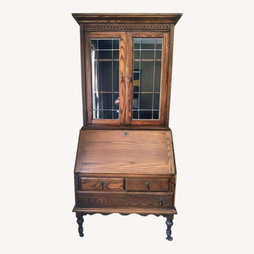 Used Vintage 1980 Ethan Allen Solid Wood Secretary for sale on AptDeco