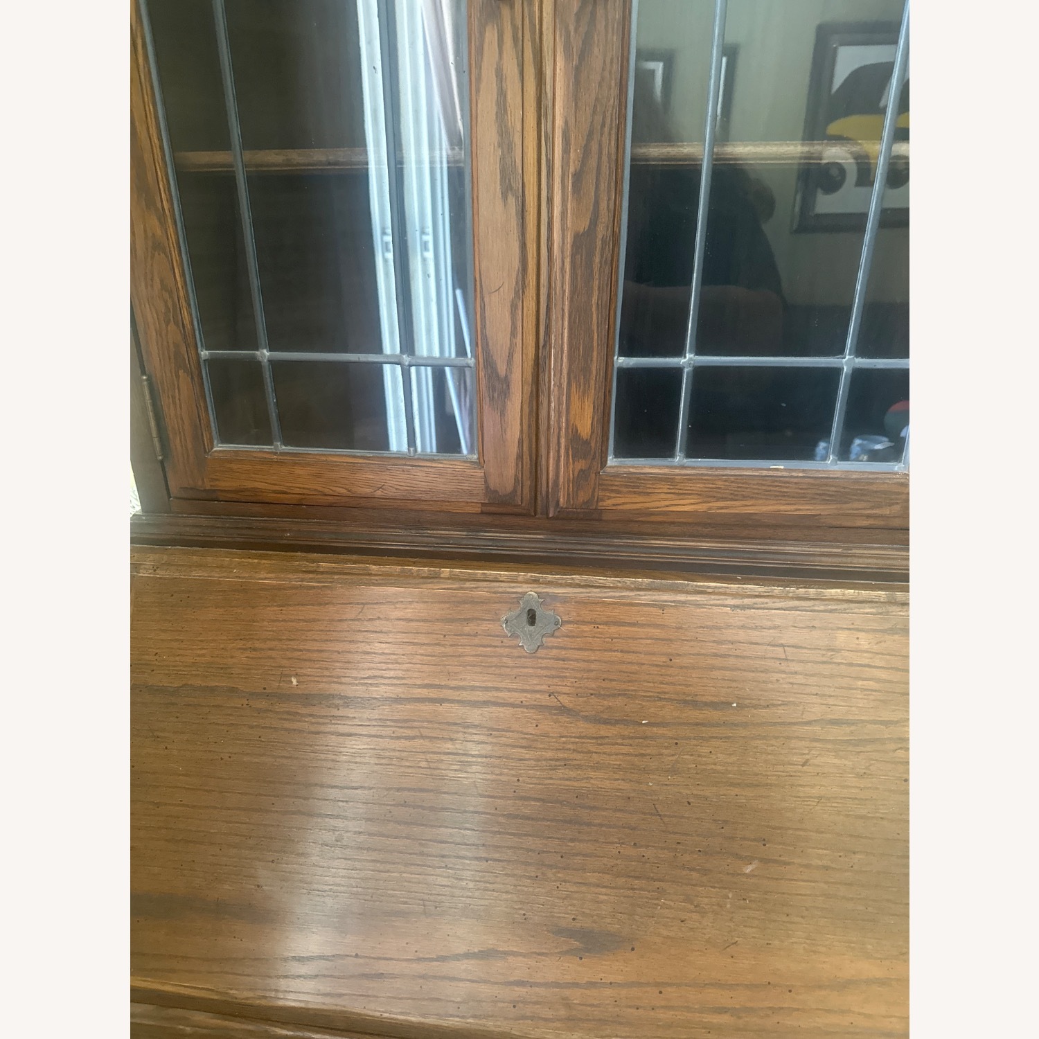 Vintage 1980 Ethan Allen Solid Wood Secretary - image-4