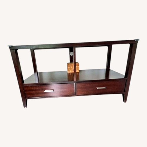 Used Vintage/Antique Finds Dark Brown Media Storage for sale on AptDeco