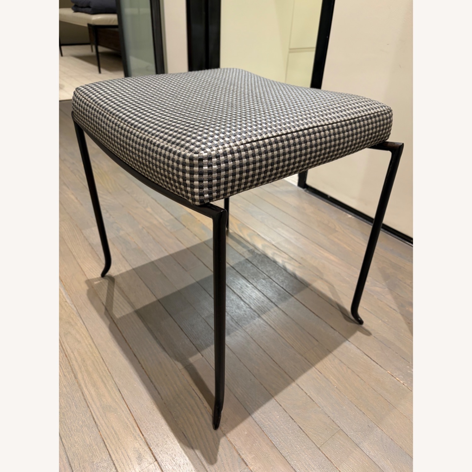 Silver Metal Stool - image-4