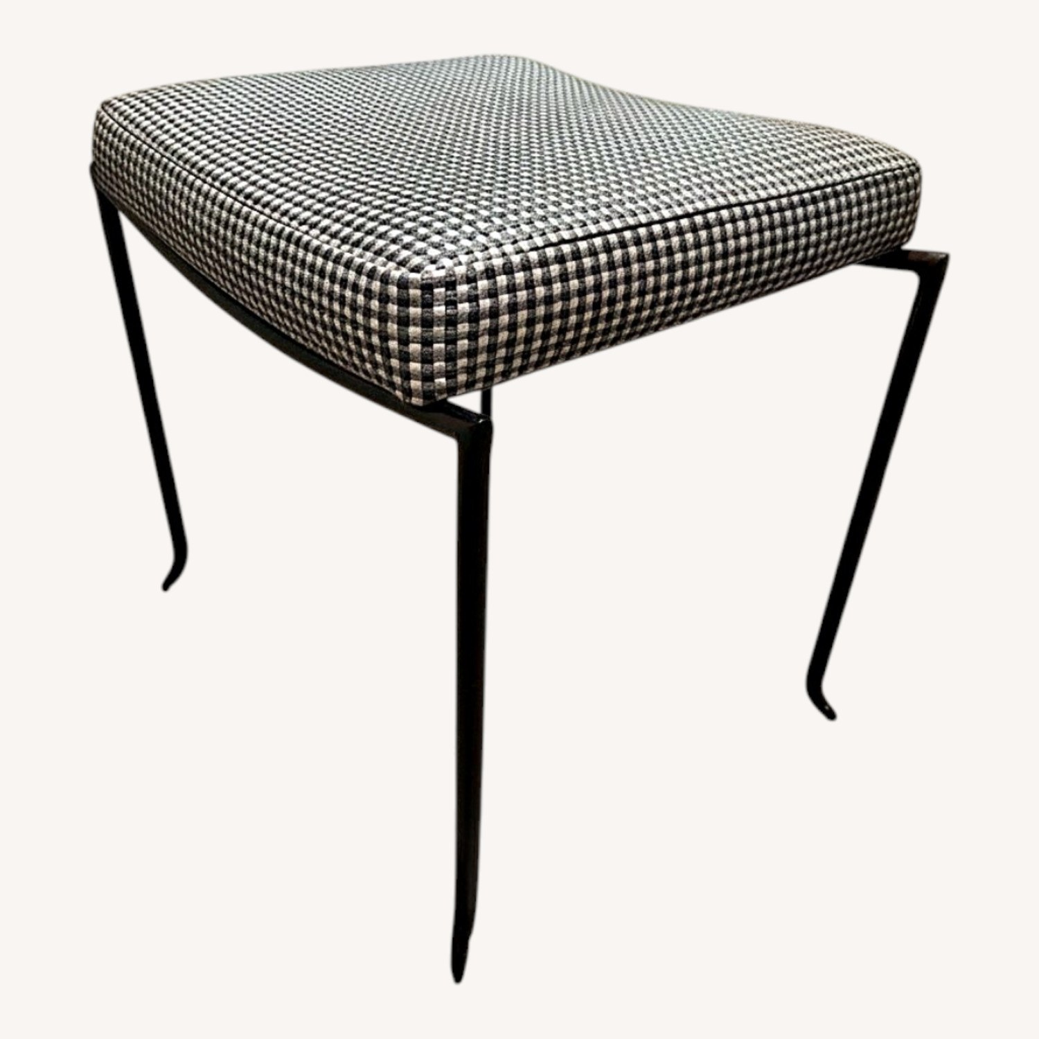 Silver Metal Stool - image-0