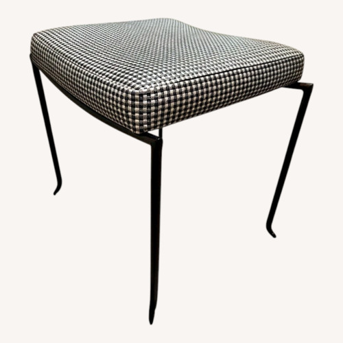 Used Silver Metal Stool for sale on AptDeco