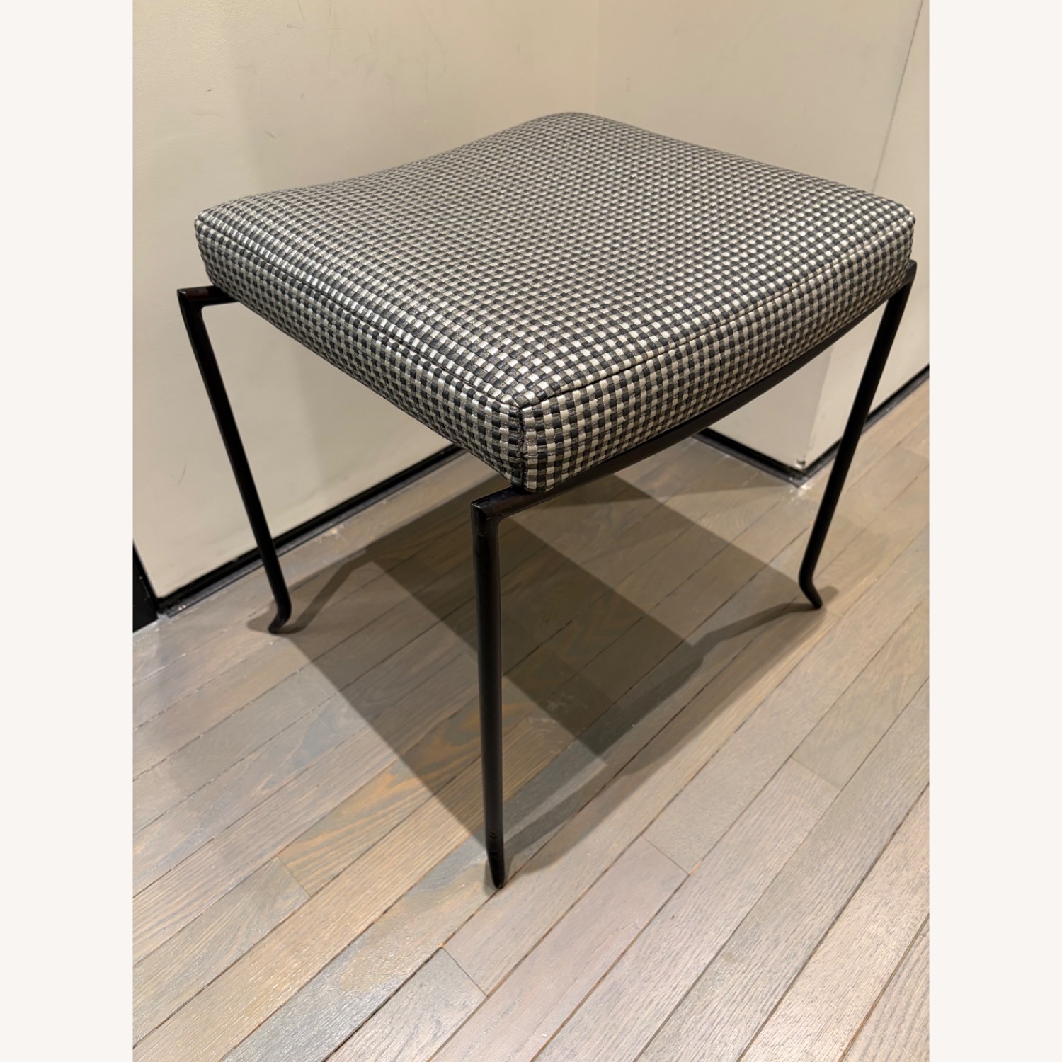 Silver Metal Stool - image-3
