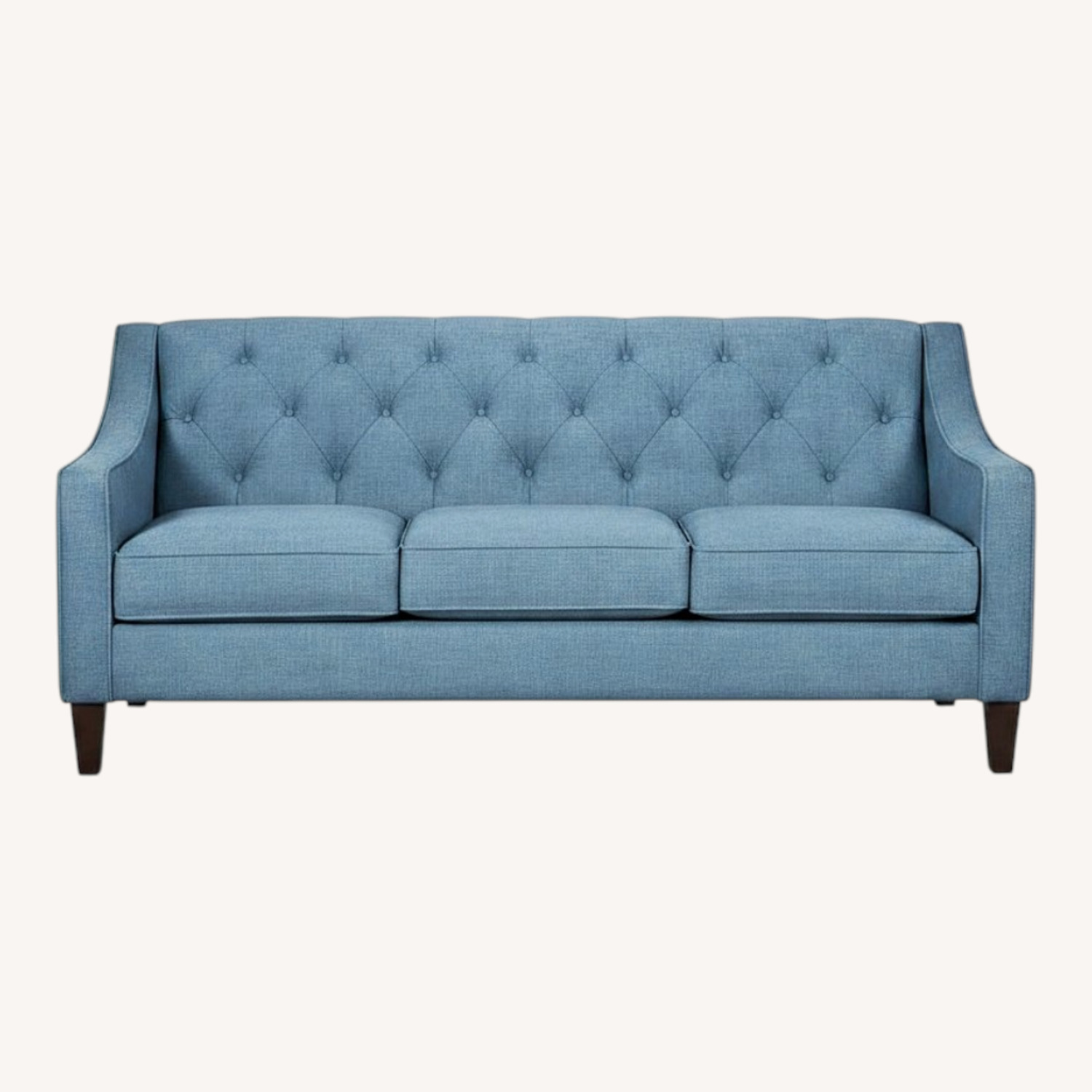 Macy's Chloe II Blue Fabric 3+ Seater Sofa - image-0