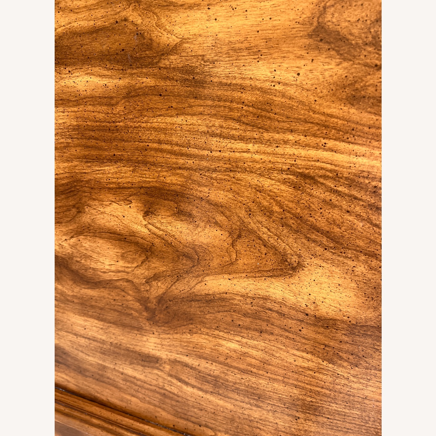 Vintage 1970s French Provincial Wood Veneer Queen - image-5