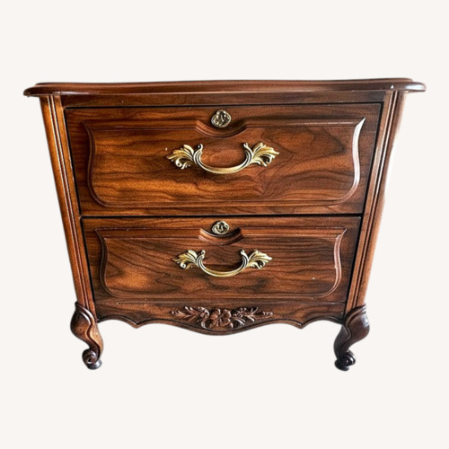 Used Vintage French Provincial 2-Drawer Nightstand for sale on AptDeco
