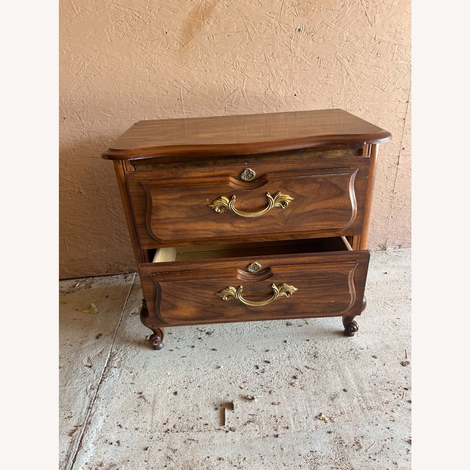 Vintage French Provincial 2-Drawer Nightstand - image-6