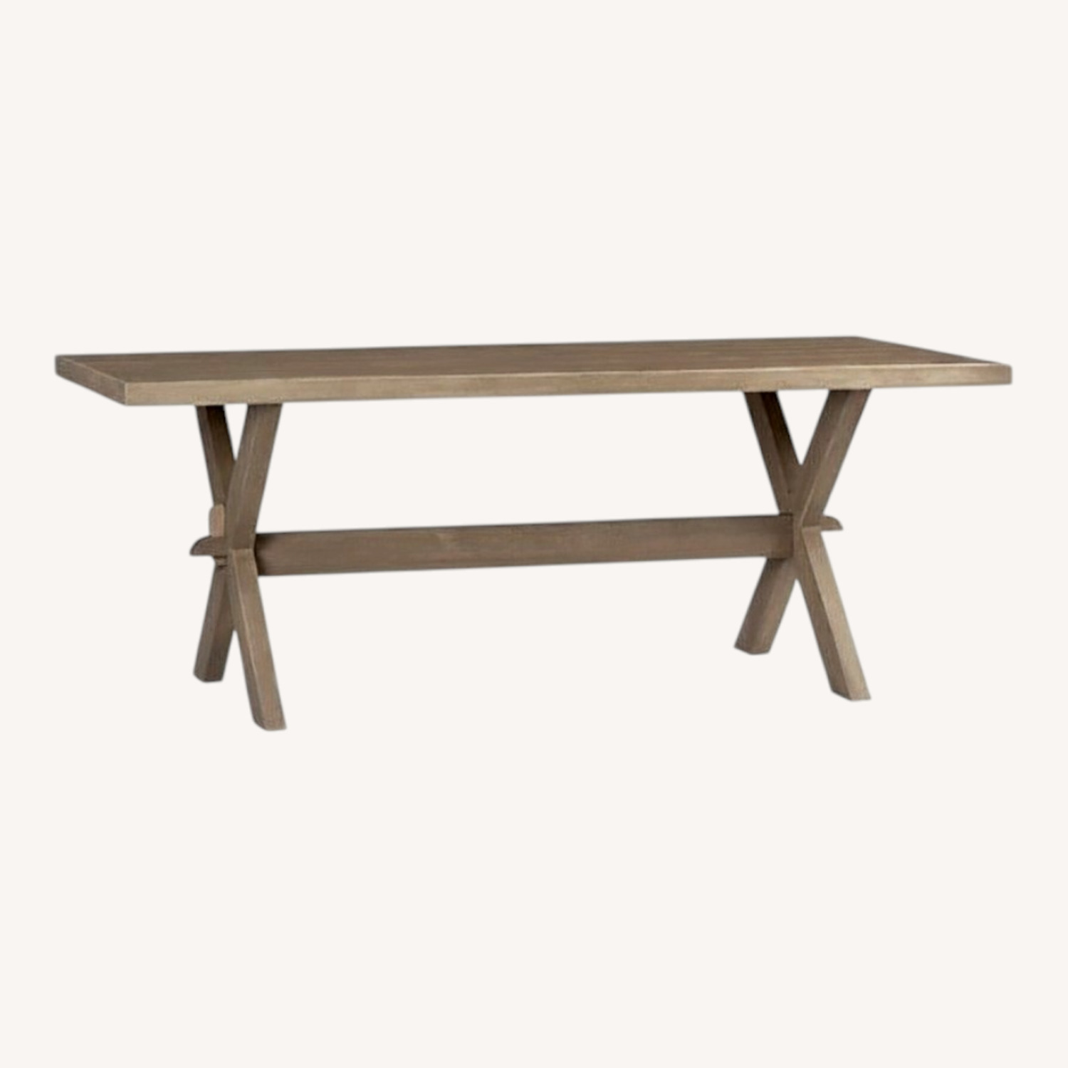 Crate & Barrel Cucina Pinot Grigio Natural Wood Dining Table - image-0