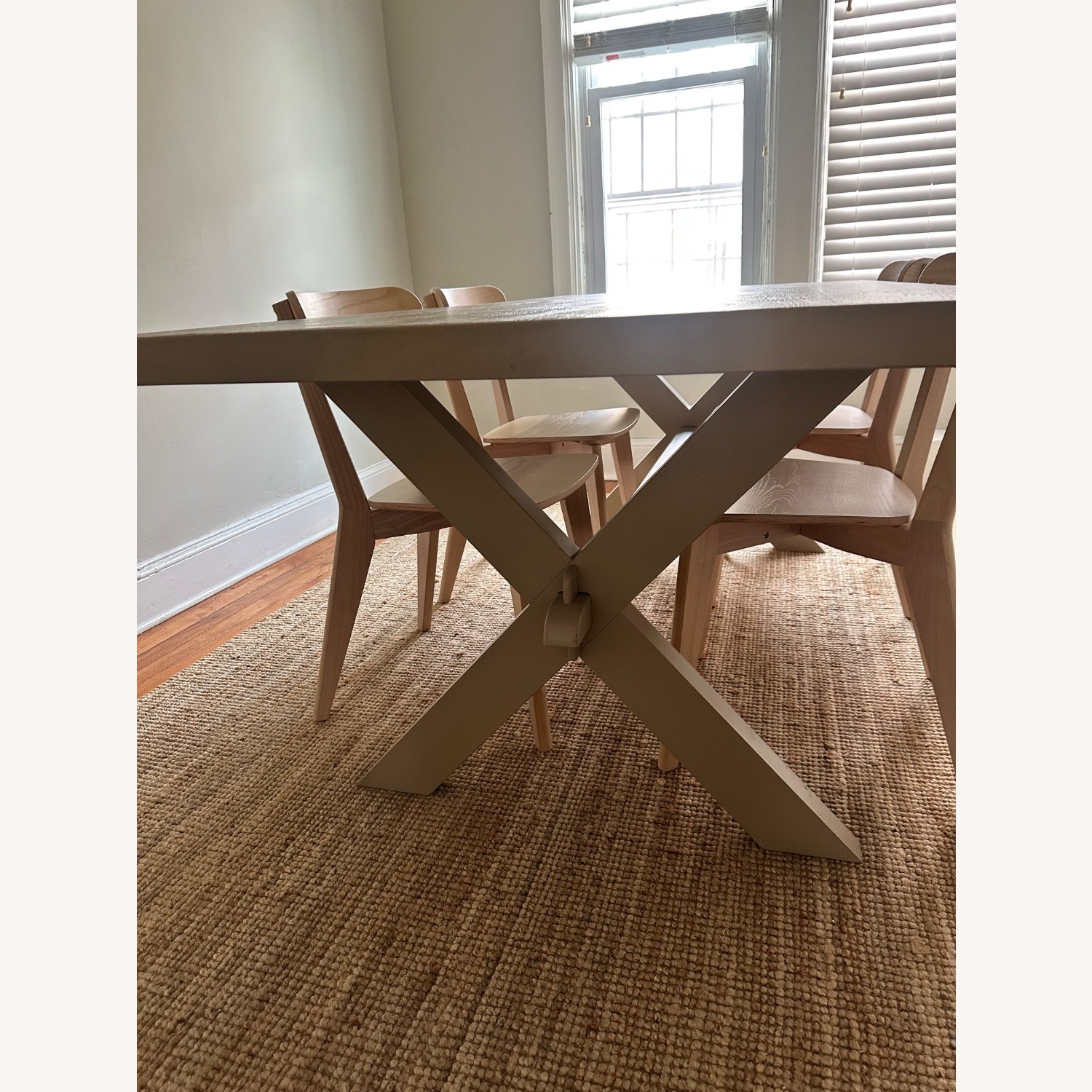 Crate & Barrel Cucina Pinot Grigio Natural Wood Dining Table - image-5