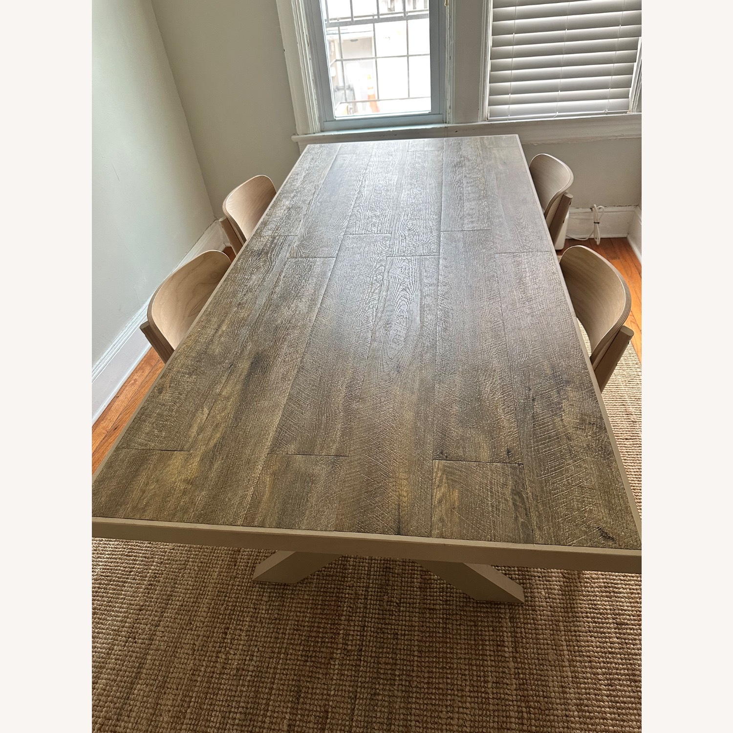 Crate & Barrel Cucina Pinot Grigio Natural Wood Dining Table - image-4