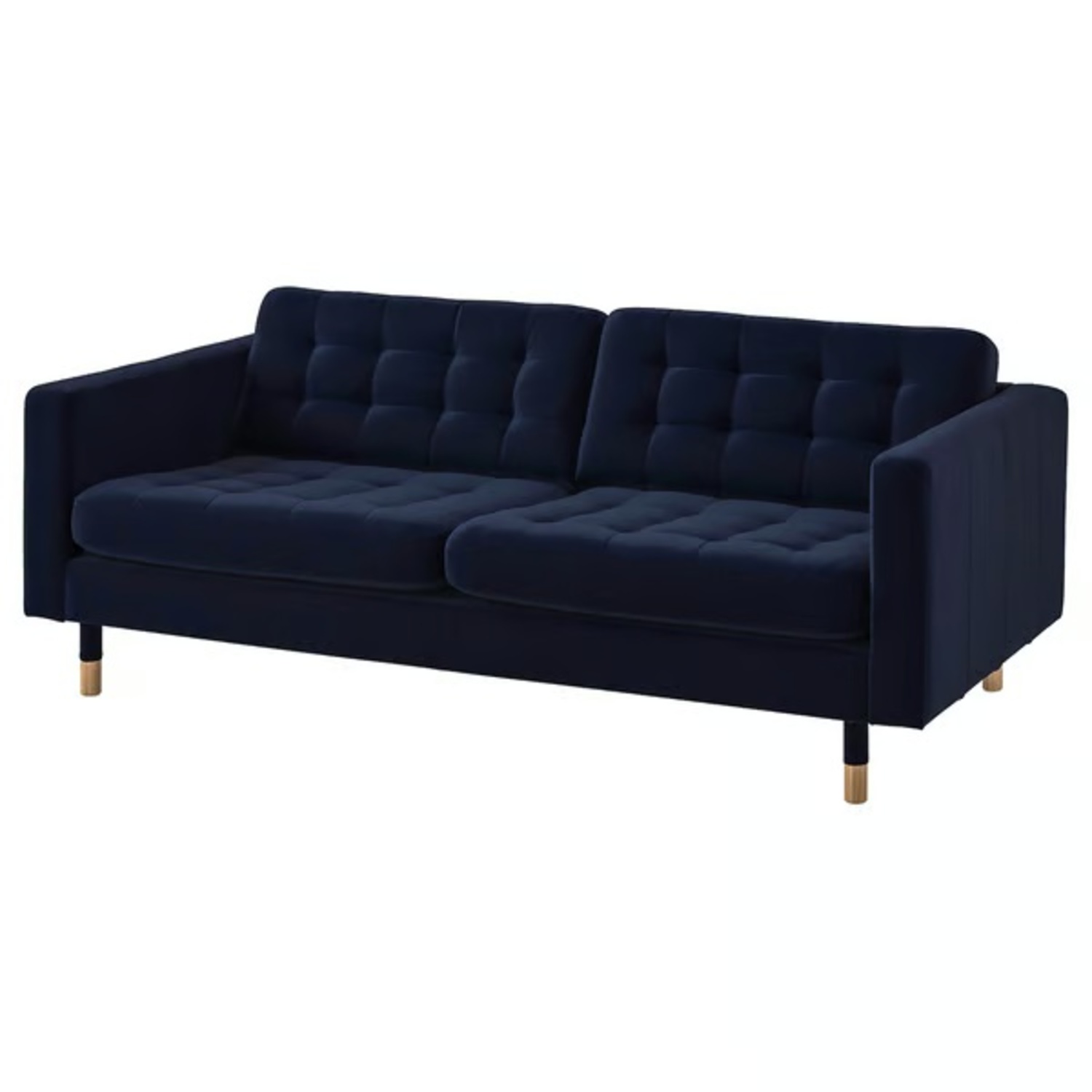 IKEA MORABO Blue Velvet Loveseat - image-4