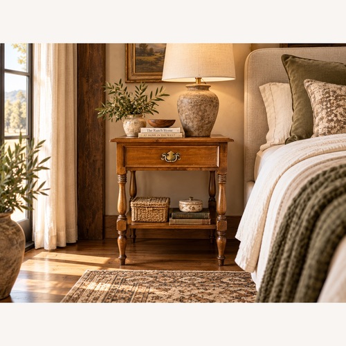 Used Matching Ethan Allen Heirloom Maple Side Tables for sale on AptDeco