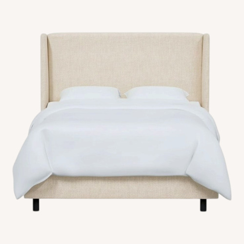 Used Lulu & Georgia Adara Natural Linen Queen Bed for sale on AptDeco
