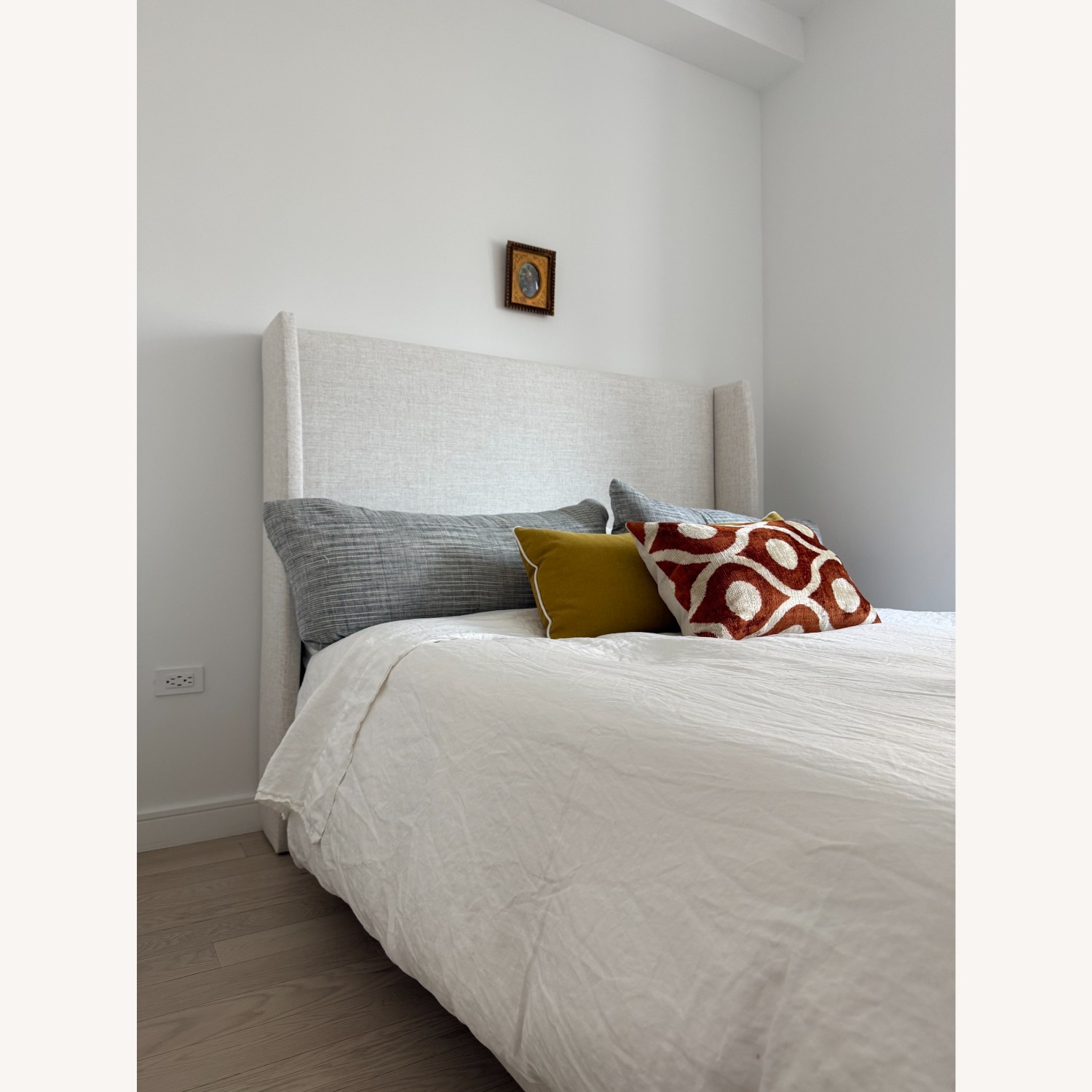 Lulu & Georgia Adara Natural Linen Queen Bed - image-2
