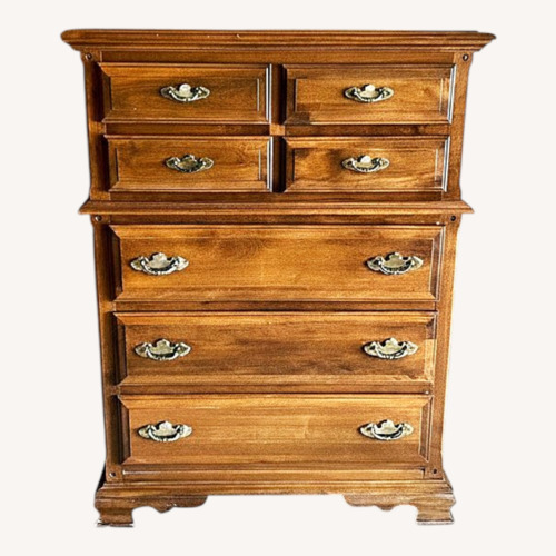 Used Ethan Allen Solid Wood Highboy Dresser Chest for sale on AptDeco