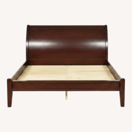 Used Pottery Barn King Valencia Sleigh Platform Bed for sale on AptDeco