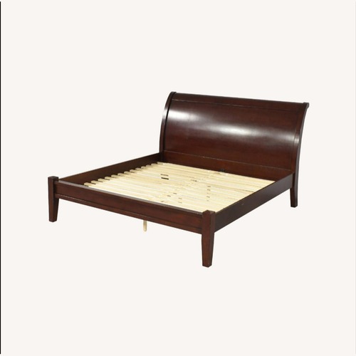 Used Pottery Barn King Valencia Sleigh Platform Bed for sale on AptDeco