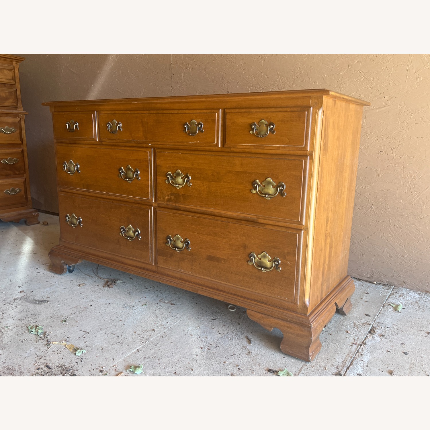 Ethan Allen Vintage Solid Maple 7-Drawer Dresser - image-3