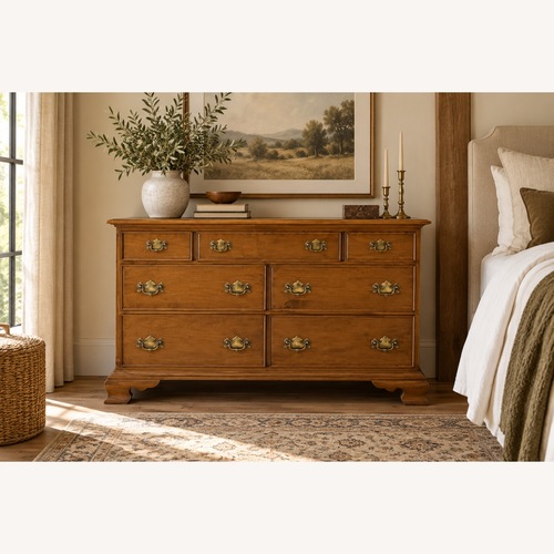 Used Ethan Allen Vintage Solid Maple 7-Drawer Dresser for sale on AptDeco