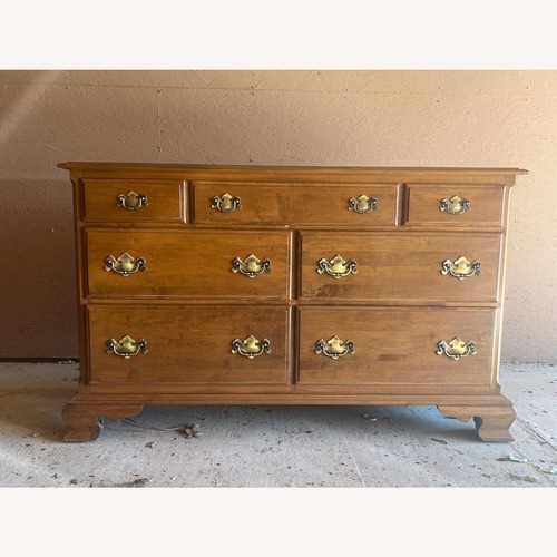 Used Ethan Allen Vintage Solid Maple 7-Drawer Dresser for sale on AptDeco