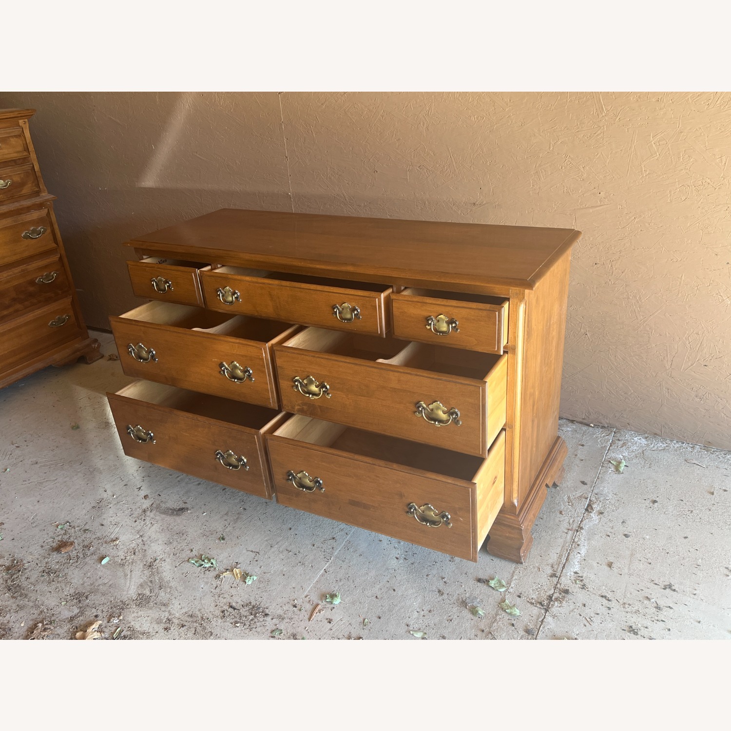 Ethan Allen Vintage Solid Maple 7-Drawer Dresser - image-2