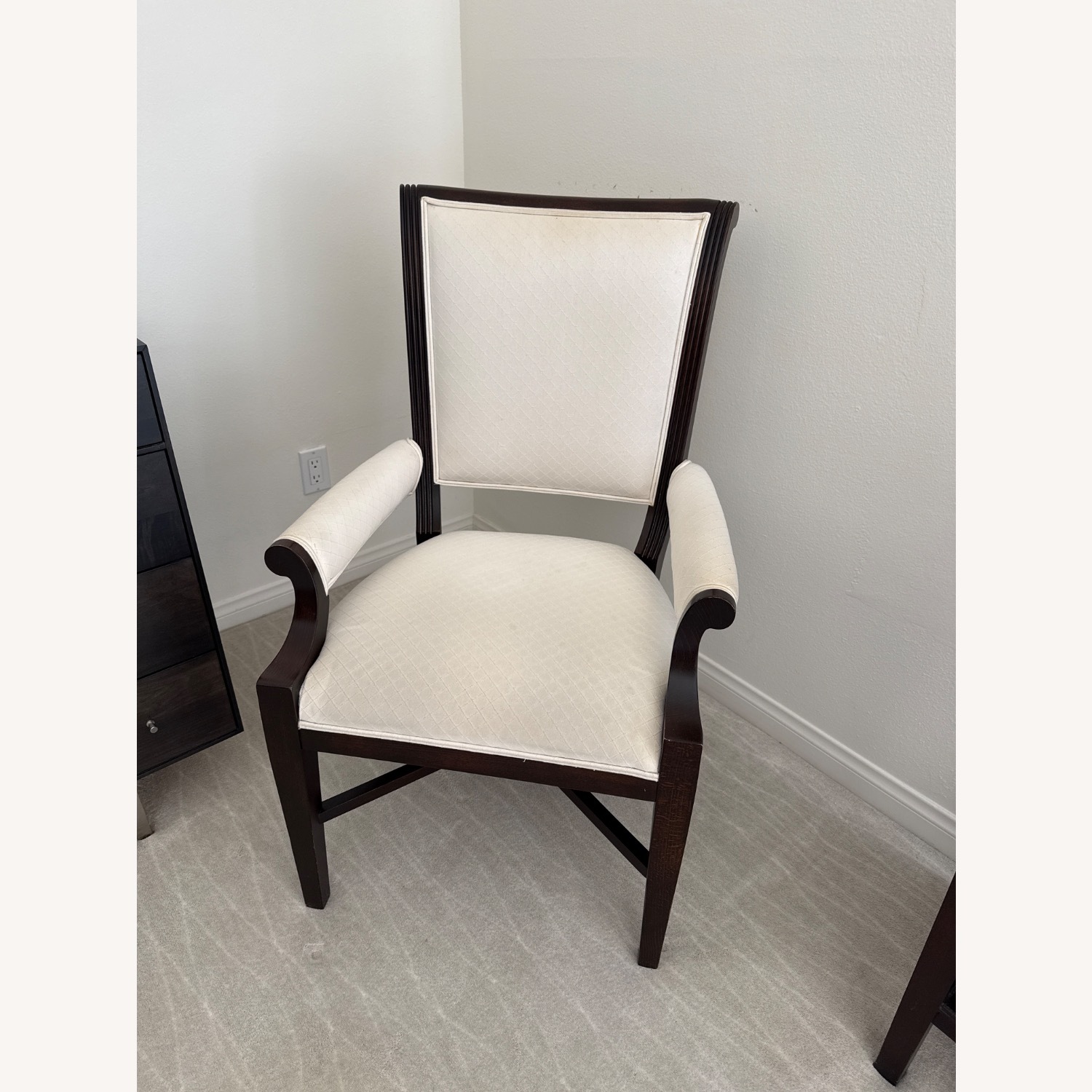 Vintage/Antique Finds Dark Brown Wood Armchair - image-1