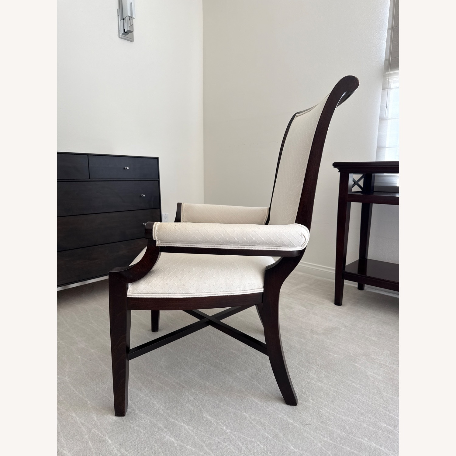 Vintage/Antique Finds Dark Brown Wood Armchair - image-3