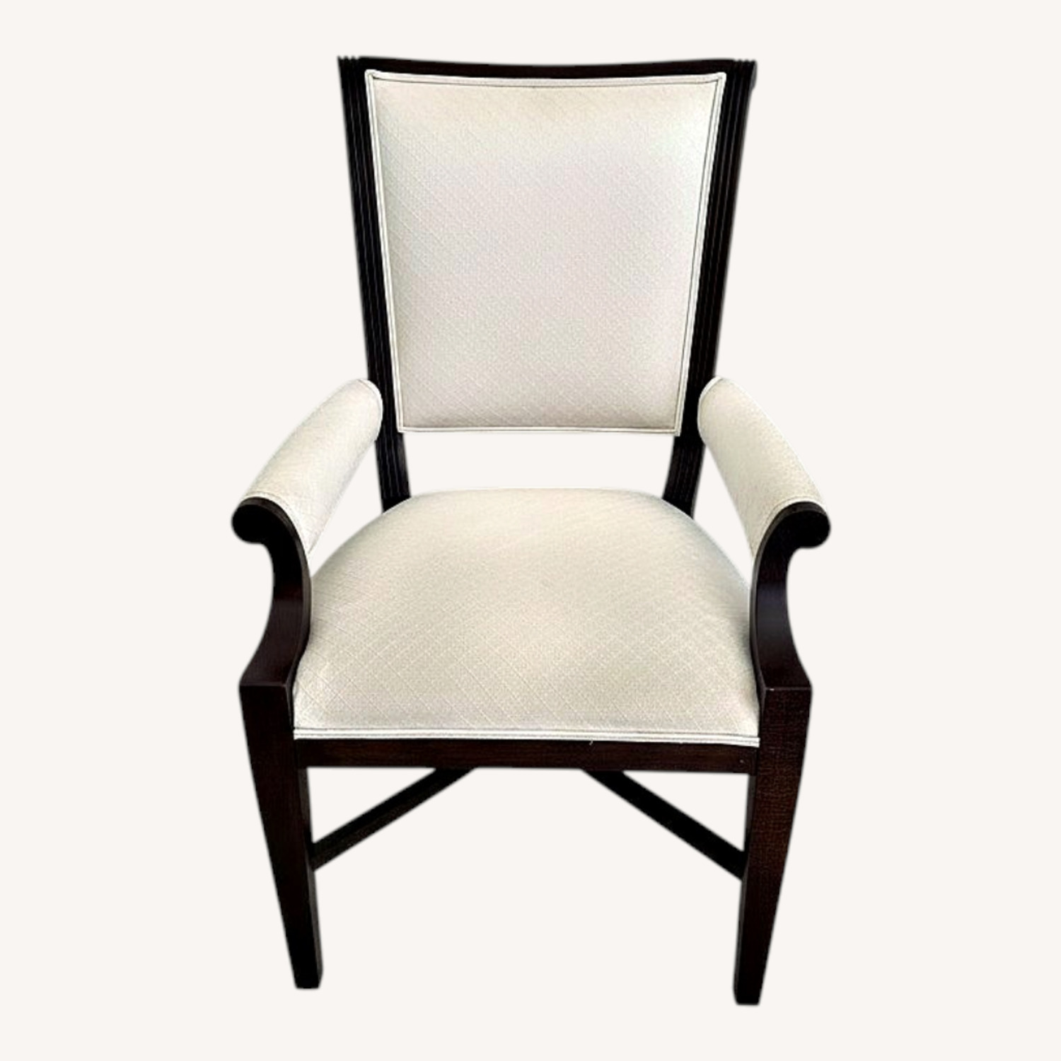 Vintage/Antique Finds Dark Brown Wood Armchair - image-0